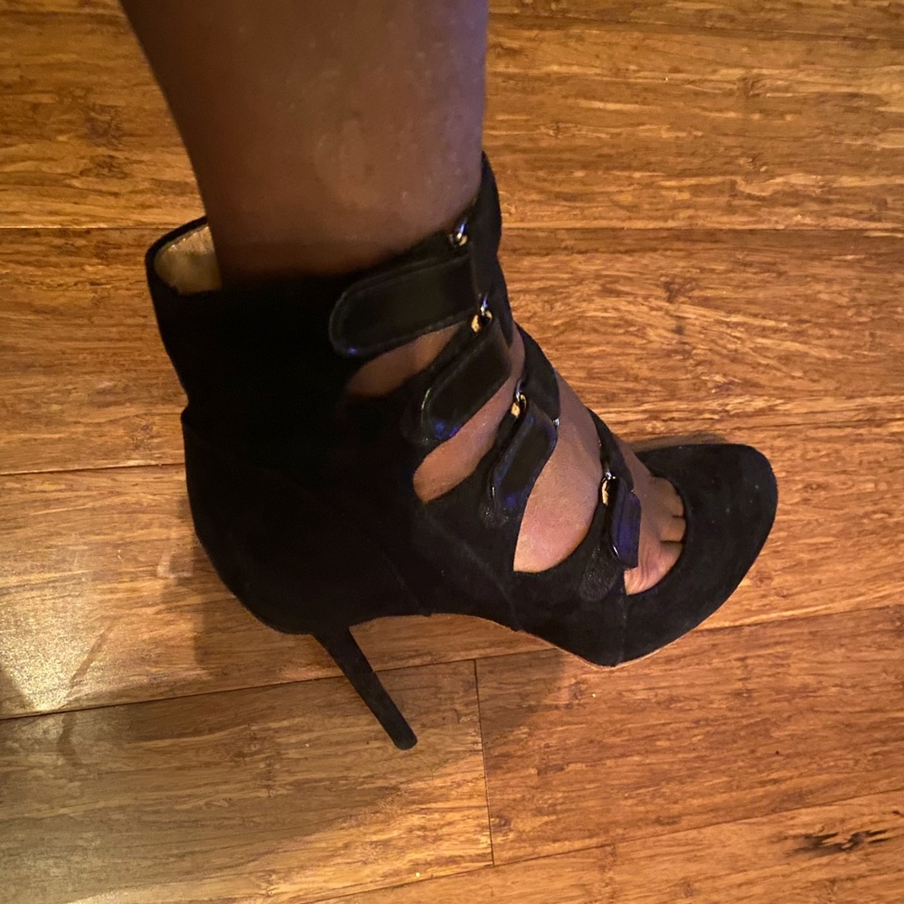 LAMB suede heels